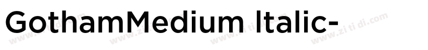 GothamMedium ltalic字体转换